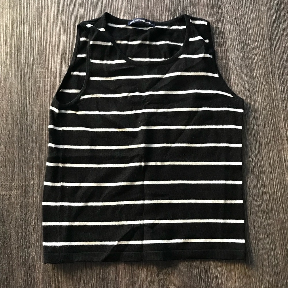 Brandy Melville Black & White Crop Top